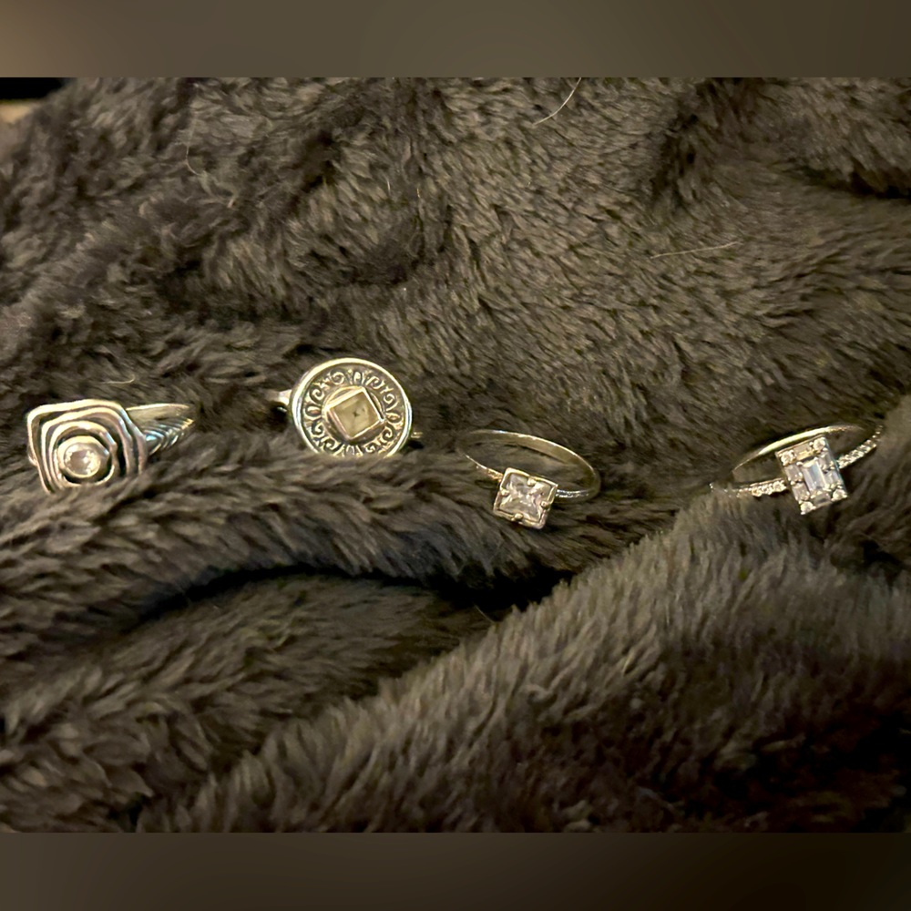 Set of 4 Sterling Silver Rings from Inspiranza